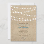 Twinkle Lights Destination Rehearsal Dinner Invite Kaart (Voorkant)