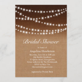 Twinkle Lights Douche uitnodiging op schaduwrijke 