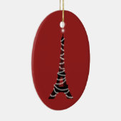 Twinkle Lights Eiffel Tower Ornament (rood) (Rechts)