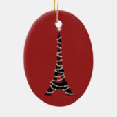 Twinkle Lights Eiffel Tower Ornament (rood) (Achterkant)