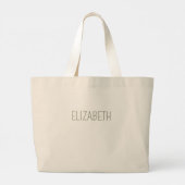 Twinkle Lights en Merry Nights kerstboom Grote Tote Bag (Achterkant)