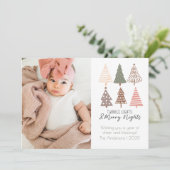 Twinkle Lights en Merry Nights Schattigee vakantie Feestdagenkaart (Staand voorkant)