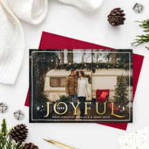 Twinkle Lights en Stars Joyful Photo Gold