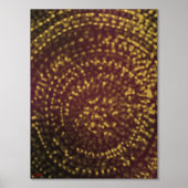 Twinkle Lights Gold Folie Print (Voorkant)