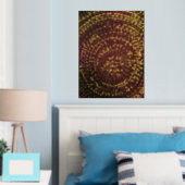 Twinkle Lights Gold Folie Print (Insitu (Slaapkamer))