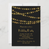 Twinkle Lights Holiday Party in Gold Kaart (Voorkant)