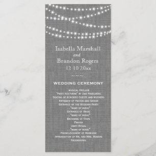 Twinkle Lights over het programma Grijze bruiloft Programmakaart