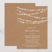 Twinkle Lights repetitie diner uitnodigen op burla Kaart (Voorkant / Achterkant)