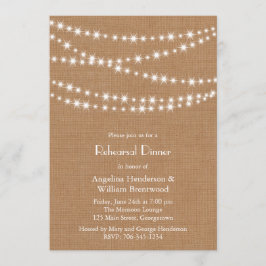 Twinkle Lights repetitie diner uitnodigen op burla Kaart