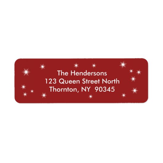 Twinkle Lights retouradres labels (Voorkant)