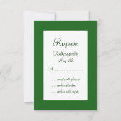 Twinkle Lights RSVP (groen) Kaartje (Achterkant)