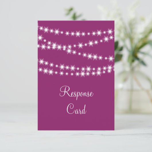 Twinkle Lights RSVP (magenta) (Staand voorkant)
