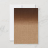 Twinkle Lights RSVP op Shaded Burlap Kaartje (Achterkant)