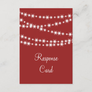 Twinkle Lights RSVP (rood)