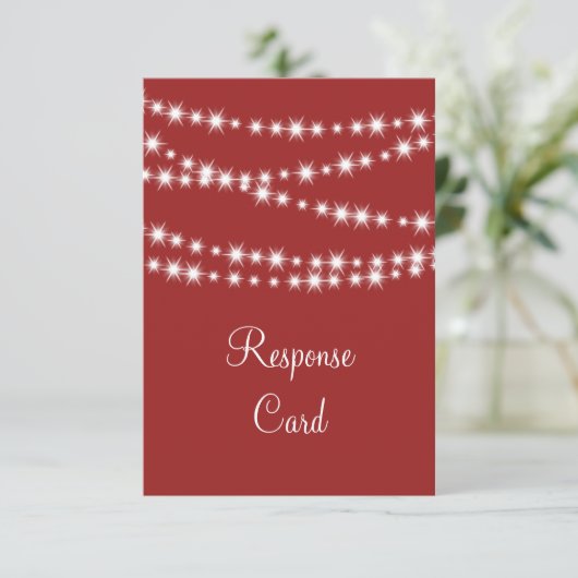 Twinkle Lights RSVP (rood) (Staand voorkant)