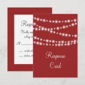 Twinkle Lights RSVP (rood) (Voorkant / Achterkant)