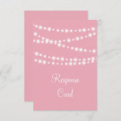 Twinkle Lights RSVP (roze) (Voorkant / Achterkant)