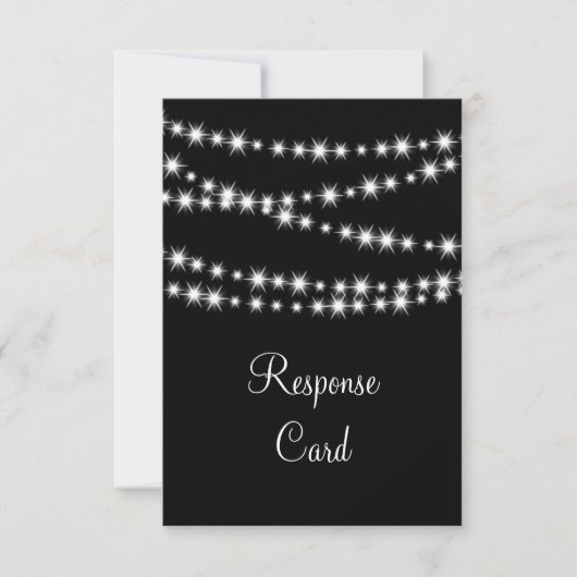 Twinkle Lights RSVP (zwart) (Voorkant)