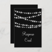 Twinkle Lights RSVP (zwart) (Voorkant / Achterkant)