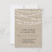 Twinkle Lights Typografie RSVP (Achterkant)