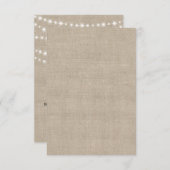 Twinkle Lights Typografie RSVP (Voorkant / Achterkant)