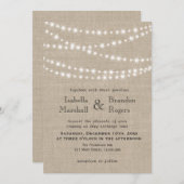 Twinkle Lights Typografie Weddenschap Kaart (Voorkant / Achterkant)