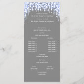 Twinkle Lights Wedding Program Programmakaart (Achterkant)