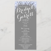 Twinkle Lights Wedding Program Programmakaart (Voorkant)