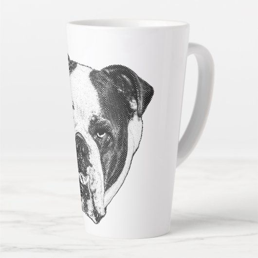 Twinkle-Lit Bulldog Brew Latte Mok (Rechterhoek)