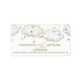 Twinkle Litter Star-Adresetiketten Etiket