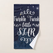 Twinkle Litter Star Hemelhemelse Sterrige Whimsy H Bad Handdoek (Handdoek)