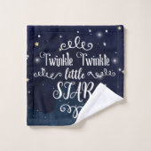 Twinkle Litter Star Hemelhemelse Sterrige Whimsy H Bad Handdoek (Wasdoekje)