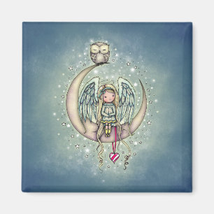 Twinkle Little Angel en Owl Illustrated Art Magneet