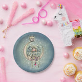 Twinkle Little Angel en Owl Illustrated Art Papieren Bordje (Feest)