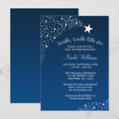 Twinkle Little Shooting Star-Baby shower Kaart (Voorkant / Achterkant)