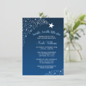 Twinkle Little Shooting Star-Baby shower Kaart (Staand voorkant)