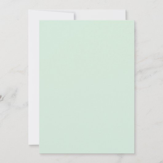 Twinkle Little Shooting Star Gold Mint Baby shower Kaart (Achterkant)