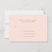 Twinkle Little Shooting Star Pink Gold RSVP (Achterkant)