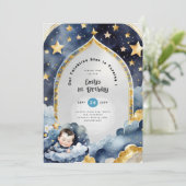 Twinkle Little Star 1e VERJAARDAG, BABY SHOWER JON Kaart (Staand voorkant)