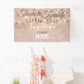 Twinkle Little Star 1e verjaardag Spandoek (Insitu)