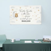 Twinkle Little Star 1e verjaardagsfeestje Spandoek (Beurs)