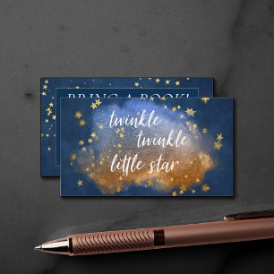 Twinkle Little Star   Aanvraag voor Blue Gold Brow Informatiekaartje