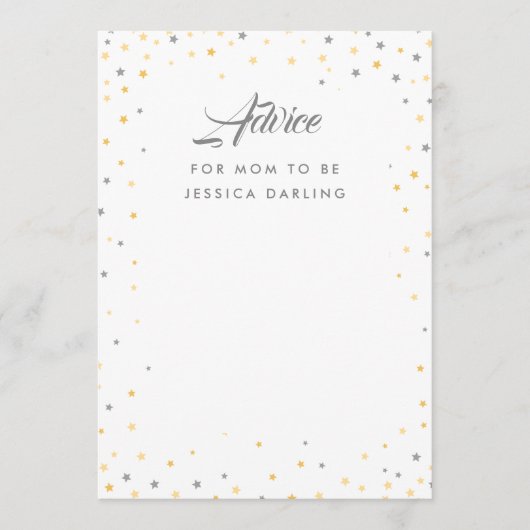 Twinkle Little Star Advieskaart (Voorkant)