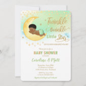 Twinkle Little Star African Baby shower Kaart (Voorkant)