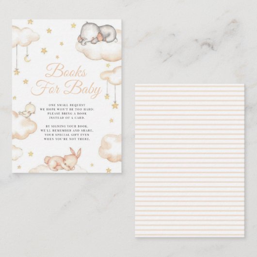 Twinkle Little Star Animals Neutrale Books for Bab Informatiekaartje (Voorkant / Achterkant)