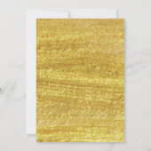 Twinkle Little Star Baby Blauw & Goud 1e verjaarda Kaart (Achterkant)