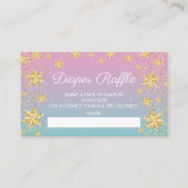 Twinkle Little Star Baby Diaper Raffle Ticket Informatiekaartje (Voorkant)