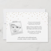 Twinkle Little Star Baby Foto geboorteaankondiging Aankondiging (Achterkant)