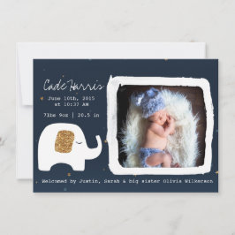 Twinkle Little Star Baby Fotoaankondiging Aankondiging