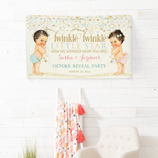 Twinkle Little Star Baby Gender Neutraal Spandoek